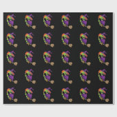 Papier Cadeau Papier d'emballage de sorcière (Plat)