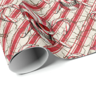 Papier Cadeau Papier d'emballage de sucre de canne de crâne