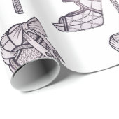 Papier Cadeau Papier d'emballage de talon haut Strappy (Coin rond)