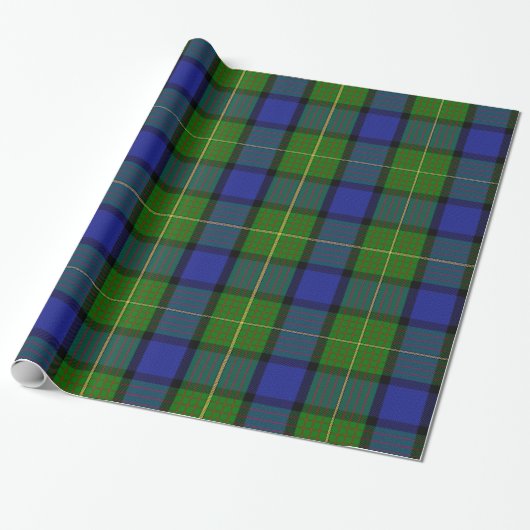 Papier Cadeau Papier d'emballage de tartan de Moore/Muir (Déroulé)