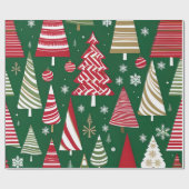 Papier Cadeau papier d'emballage de terre de noël (Plat)