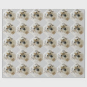 Papier Cadeau Papier d'emballage de Terrier de frontière (Plat)