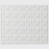 Papier Cadeau Papier d'emballage de thème courant - un mille à (Plat)