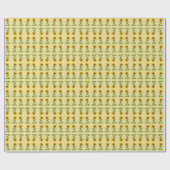 Papier Cadeau Papier d'emballage de tournesol jaune (Plat)