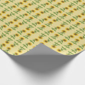Papier Cadeau Papier d'emballage de tournesol jaune (Coin)