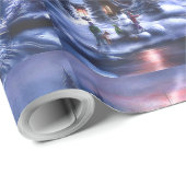 Papier Cadeau Papier d'emballage de vacances (Coin rond)