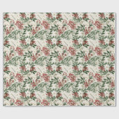 Papier Cadeau Papier d'emballage de vacances Holly (Plat)