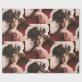 Papier Cadeau Papier d'emballage de vampire vintage (Plat)