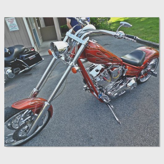 Papier Cadeau Papier d'emballage de vélo fait sur commande (Plat)