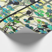 Papier Cadeau Papier d'emballage de vignes en verre souillé (Coin)