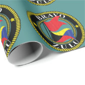 Papier Cadeau Papier d'emballage de zoulou de bravo (Coin rond)