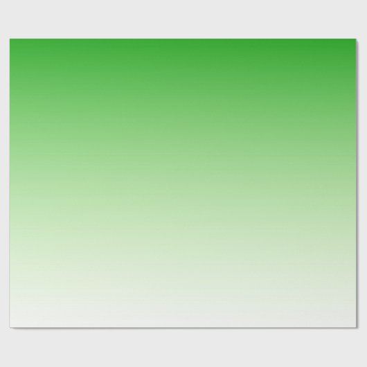Papier Cadeau Papier d'emballage dégradant vert foncé à vert cla (Plat)