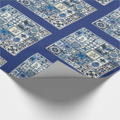Papier Cadeau Papier d'emballage Delft néerlandais (Coin)