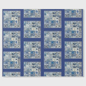 Papier Cadeau Papier d'emballage Delft néerlandais (Plat)