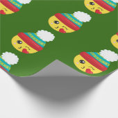 Papier Cadeau Papier d'emballage d'Emoji de Noël de vacances (Coin)