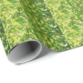 Papier Cadeau Papier d'emballage d'érable japonais de printemps (Coin rond)