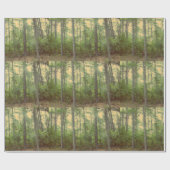 Papier Cadeau Papier d'emballage des arbres forestiers (Plat)