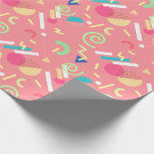 Papier Cadeau Papier d'emballage design Memphis (Coin)