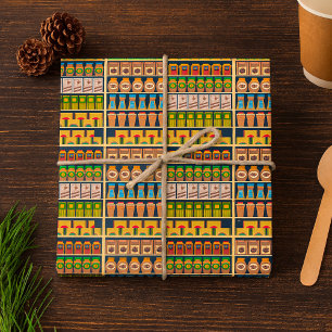 Papier Cadeau Papier d'emballage d'étagère de supermarché