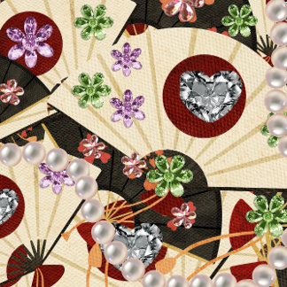 Papier Cadeau Papier d'emballage Diamond et Pearls