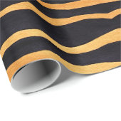 Papier Cadeau Papier d'emballage d'impression abstrait de tigre (Coin rond)