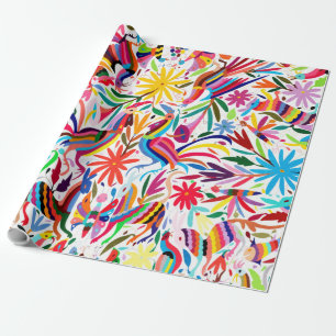 Papier Cadeau Papier d'emballage d'impression couleur Otomi