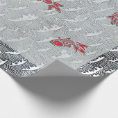 Papier Cadeau Papier d'emballage d'IMPRESSION POISSON JAPONAIS (Coin)