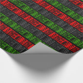 Papier Cadeau Papier d'emballage d'impression tribal (Coin)