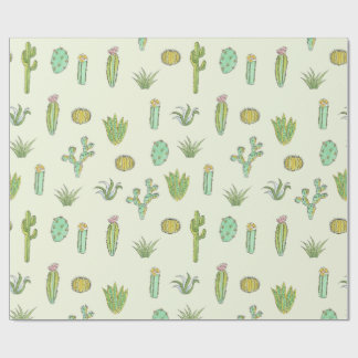 Papier Cadeau Papier d'emballage d'impression vert en bon état