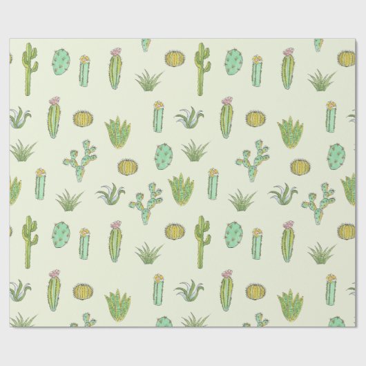 Papier Cadeau Papier d'emballage d'impression vert en bon état (Plat)