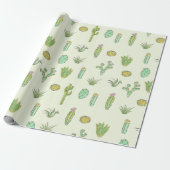 Papier Cadeau Papier d'emballage d'impression vert en bon état (Déroulé)