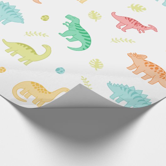 Papier Cadeau Papier d'emballage Dinosaur (Coin)