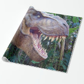 Papier Cadeau Papier d'emballage Dinosaure brillant pour enfants (Déroulé)