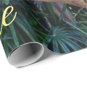 Papier Cadeau Papier d'emballage Dinosaure brillant pour enfants (Coin rond)