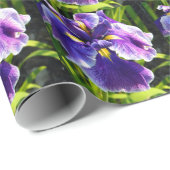 Papier Cadeau Papier d'emballage d'iris assez pourpre (Coin rond)