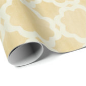 Papier Cadeau Papier d'emballage d'or marocain (Coin rond)