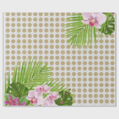 Papier Cadeau Papier d'emballage d'orchidée (Plat)