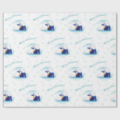 Papier Cadeau Papier d'emballage d'ours blancs de Noël (Plat)