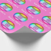 Papier Cadeau Papier d'emballage du base-ball mignon superbe (Coin)