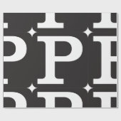 Papier Cadeau Papier d'emballage du capital P (Plat)