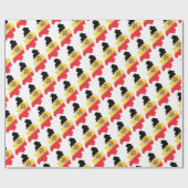 Papier Cadeau Papier d'emballage du drapeau belge (Plat)