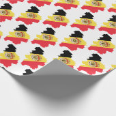 Papier Cadeau Papier d'emballage du drapeau belge (Coin)