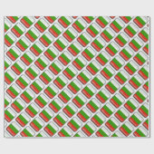 Papier Cadeau Papier d'emballage du drapeau bulgare (Plat)