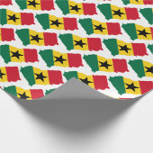 Papier Cadeau Papier d'emballage du drapeau du Ghana (Coin)