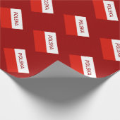 Papier Cadeau Papier d'emballage du drapeau polonais | Pologne e (Coin)