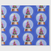 Papier Cadeau papier d'emballage du globe de neige (Plat)