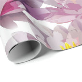 Papier Cadeau papier d'emballage du lis de ressort (Coin rond)