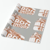 Papier Cadeau Papier d'emballage du siècle du fer (Déroulé)