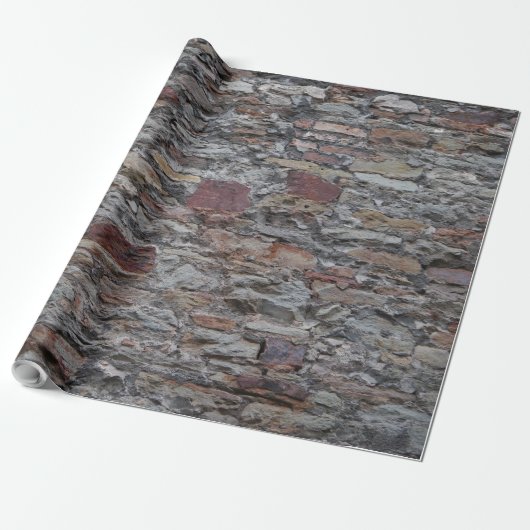 Papier Cadeau Papier d'emballage d'un ancien château (Déroulé)