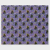 Papier Cadeau Papier d'emballage éffrayant à halloween (Plat)